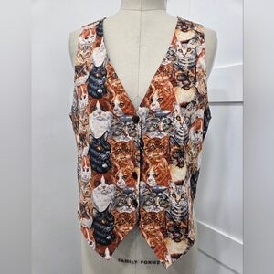 Westbury Crazy Cat Lover Vest Size M